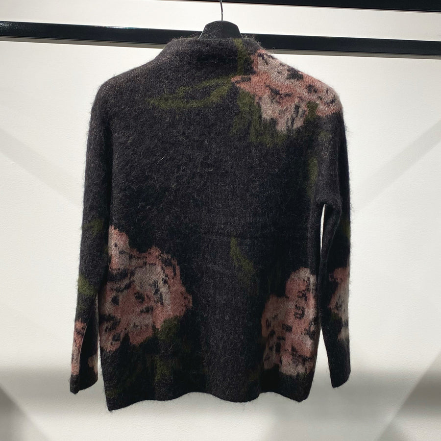 Vince Rose Jacquard Funnel Neck