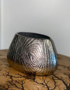 Silver Woodgrain Vase
