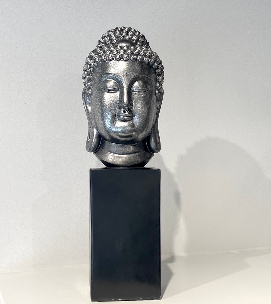 Buddha Head - Silver Large