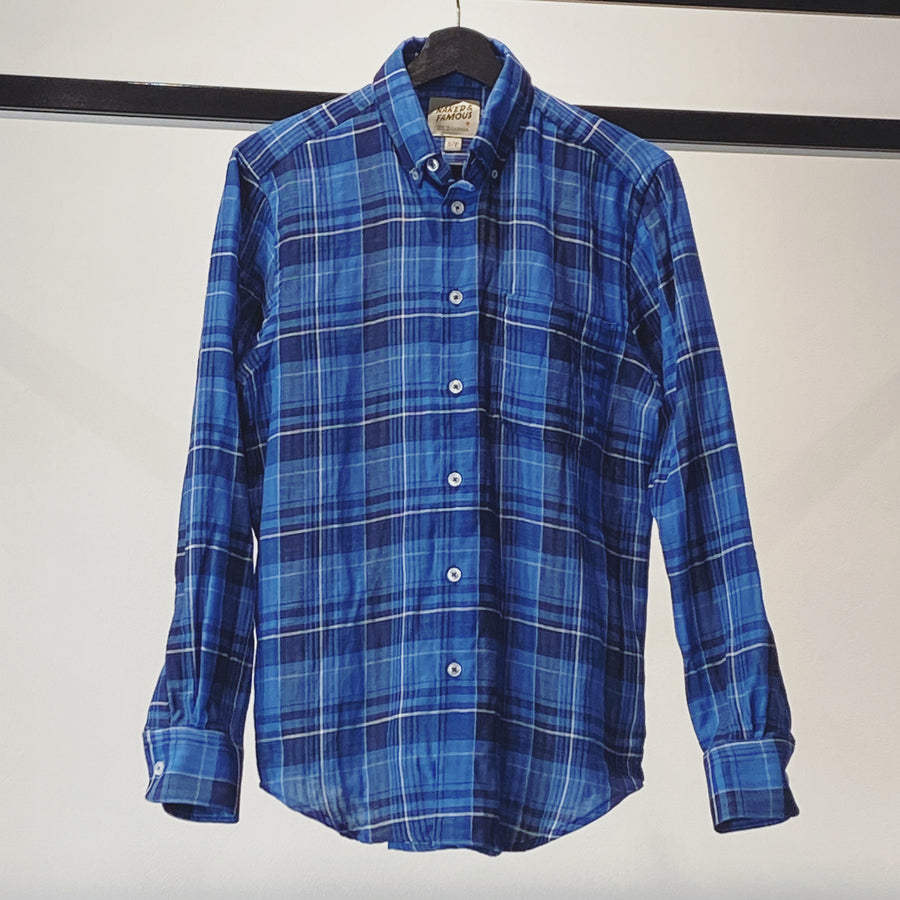 Naked and Famous Doubled Faced Check Easy Shirt